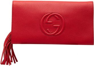 Gucci Pre-owned Gucci Leather Soho Disco Clutch Ladies 336753 486628