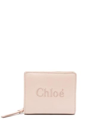 Chlo&eacute; Leren portemonnee - Roze