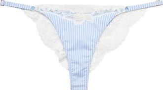Fleur du Mal Slip a righe - Blu