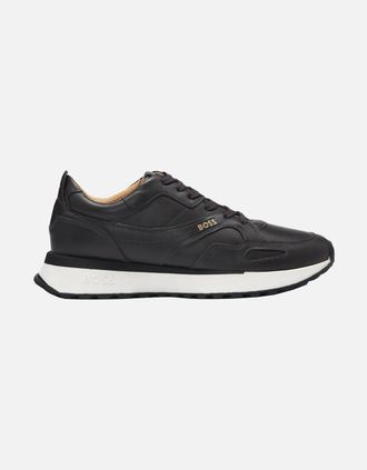 HUGO BOSS Mens Hugo Boss Mens Dark Brown Jonah Runn Trainers - Black - Size: 10