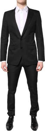 Dolce & Gabbana Black Single Breasted Formal 2 Piece Mens Suit