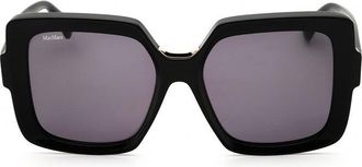 Max Mara MM008801A Square Full Rim Sunglasses - Black