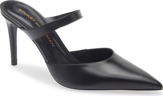 Stuart Weitzman Power Mule 85 in Black at Nordstrom, Size 10.5