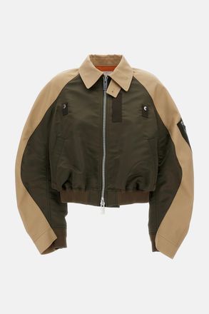 sacai Giacchino In Cotone E Nylon