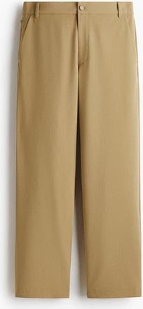 H&M Four-way Stretch Wide Pull-on Trousers in Beige at Nordstrom, Size X-Large