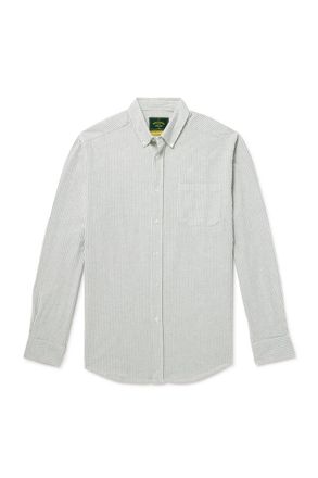 Portuguese Flannel Button-Down Collar Brushed-Cotton Oxford Shirt