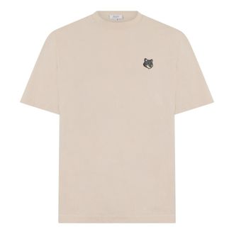 Maison Kitsun&eacute; T-Shirts, male, Beige, Size: XL Essential T-shirt