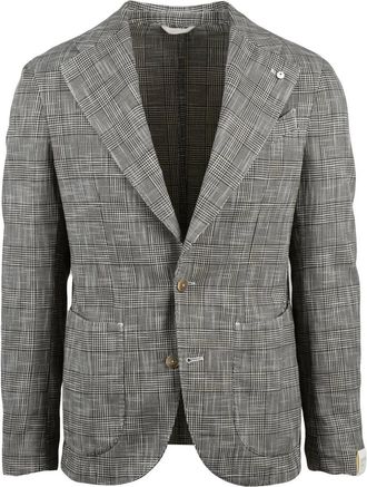 L.B.M. 1911 Grey Men Cotton Silk Jacket