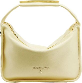 Patrizia Pepe Fly Schoudertas - Dames - Handtassen - Beige - ONE Size - Leer - Tassen