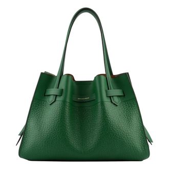 Pourchet Dames, Tassen, Groen, Maat: ONE Size Leer