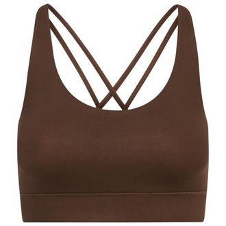 Hey Honey Criss-Cross Bra Always Dressed Sport-BH f&uuml;r Damen | braun