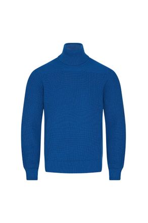 Orlebar Brown Mens Zoller Turtleneck Sweater In Signal Blue