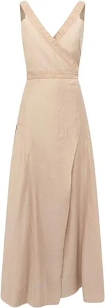 Blugirl Dames, Jurken, Beige, Maat: XS Polyamide