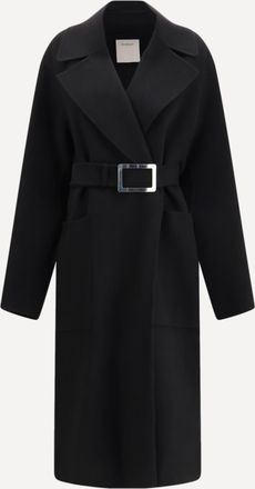 Sportmax Cappotto a vestaglia in lana Woman 42