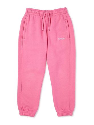 Off-white Trousers With Logo