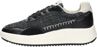 Palpa Sneakers Laag - Dames - Sneakers - Zwart - 38 EU - Leer - Schoenen