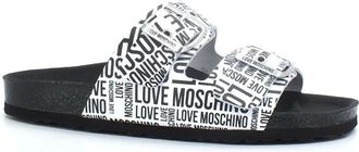 Love Moschino Dames, Schoenen, Zwart, Maat: 36 EU Leer