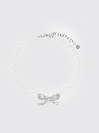 Self Portrait Collana Self-Portrait in ottone con strass incastonati e perle sintetiche