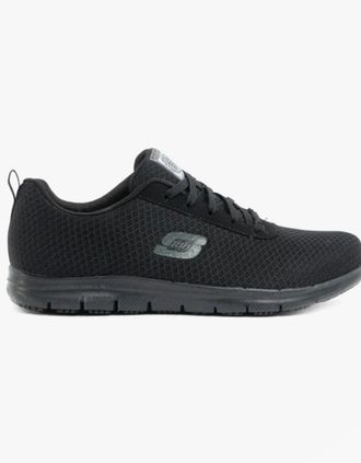 Skechers Womens Skechers Work 77210EC GHENTER - BRONAUGH SR Womens Occupational Trainers Black - Size: 4.5