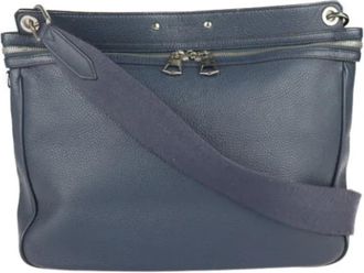 Louis Vuitton Tweedehands leren schoudertassen - Dames - Vintage Schoudertas - Blauw - ONE Size - Vintage