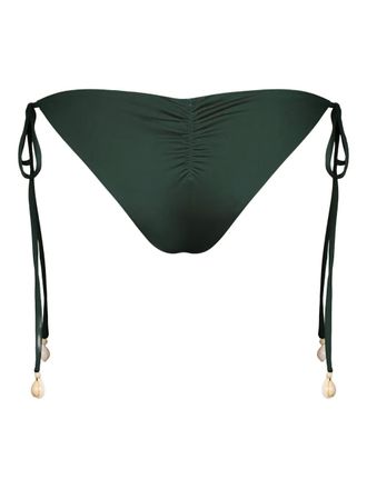 Johanna Ortiz Slip bikini Sagrado con arricciatura - Verde
