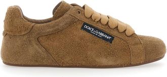 Dolce & Gabbana Brown Lace-up Sneakers
