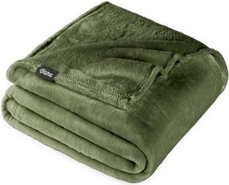Bare Home Microplush Fleece Throw Blanket in Cypress at Nordstrom, Size Standard