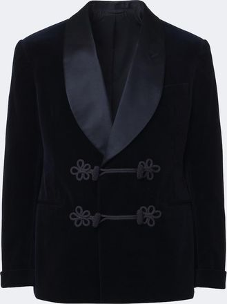 Ralph Lauren Purple Label Double-breasted cotton velvet tuxedo jacket