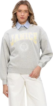 Janice Dames, Sweatshirts & Hoodies, Grijs, Maat: S