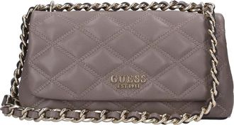 Guess Tassen, Dames, Grijs, ONE Size, Leer, Tamsin Convertible Xbody Flap