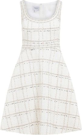 Giambattista Valli Buckle Ivory Gold Polyamide Midi Dress