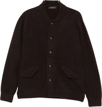 Zanone Cardigans - Heren - Vesten - Bruin - L - Truien & Vesten