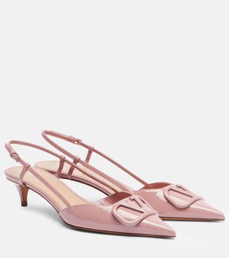 Valentino Garavani Pumps slingback VLogo in vernice