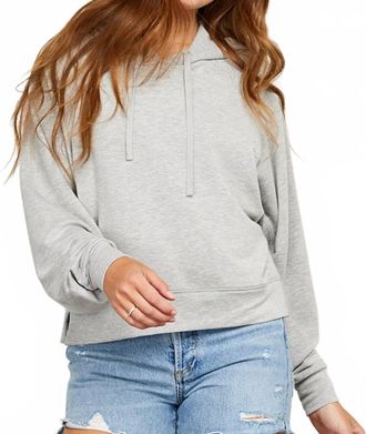 Gentle Fawn Pullover Hoodie In Light Steel Grey
