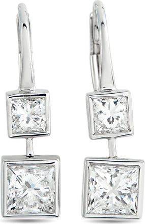 Luxury Bazaar 18K White Gold 1.92ct Diamond Earrings AER-21650