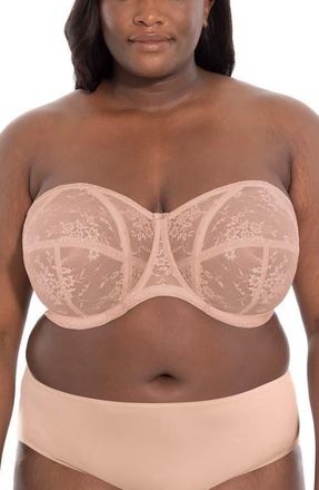 Goddess Verity Full Figure Underwire Multiway Strapless Bra in Fawn at Nordstrom, Size 36Ddd