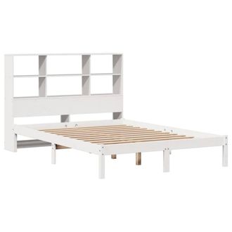 Berkfield Home Decorative Bookcase Bed without Mattress White 160x200 cm Solid W