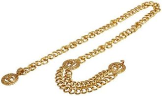 Chanel Pre-owned Belts, female, Yellow, Size: ONE SIZE Pre-owned Fabric Belt