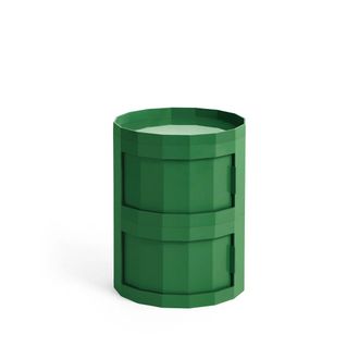 HAY Facet Cabinet 20 mit F&uuml;ssen und Rollen cm, spinach green