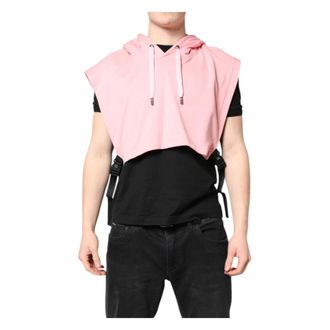 Dolce & Gabbana Jassen, Heren, Roze, ONE Size, Katoen, Sportswear Vest