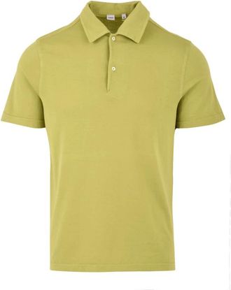 Aspesi Korte Mouw Katoenen Polo - Heren - Polos - Geel - L - Katoen - Tops