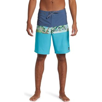 Quiksilver Surfsilk Panel 20 Board Shorts in Maui Blue at Nordstrom Rack, Size 32