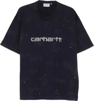 Carhartt Work in Progress Logo-print Paint-splatter T-shirt
