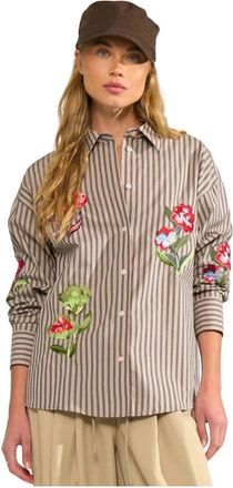 N&uuml;mph Mujer, Blusas y Camisas, Marr&oacute;n, Talla: S
