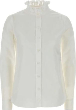 Alexander McQueen Camicia con ruches - Bianco