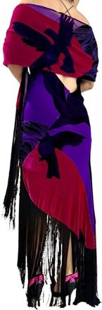 Joop Velvet Maxi Dress And Shawl Size S