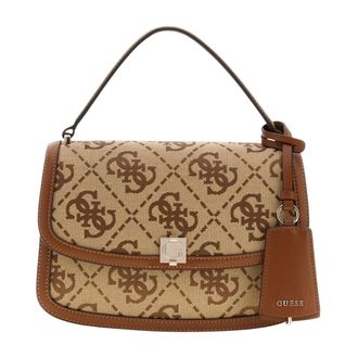 Guess Audrey Logo Sml Gfrn - Dames - Handtassen - Beige - ONE Size - Polyester - Tassen