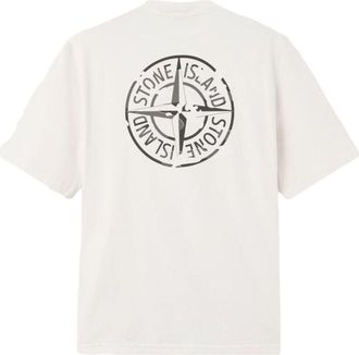 Stone Island 2100001 Camo Compass T-Shirt Ivory L1S152100001S0E14V0093
