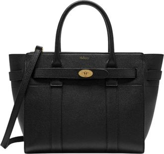 Mulberry Small Zipped Bayswater - Dames - Shoppers - Zwart - ONE Size - Leer - Tassen