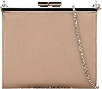 Bulgari Pre-owned Clutches, female, Beige, Size: ONE SIZE Pre-owned Leather Clutch